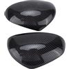 Keenso Shell di Alloggi per Specchio 1 Coppia di Auto, Tappi a Specchio Retrovisore Si Attaccano Alla Sostituzione di Alloggi Protettivi per Smart Fortwo/Forfour 453 2015-2021 (Look di carbonio