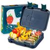 Schmatzfatz Lunch Box con Scomparti, Bento Porta Pranzo, Merenda Colorato e Senza BPA, Sistema Lunch Box Scuola, Anti Perdite