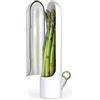 Topiky Conservatore di Erbe e Risparmio di Erbe, Contenitore di Stoccaggio in Vetro per Asparagi di Prezzemolo Alla Menta di Coriandolo, Contenitore per Conservare i Verdi Freschi,