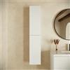 Parama Colonna bagno sospesa cannettata 140cm bianco opaco reversibile | Pelion