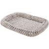 Ferplast Cuscino Cane Cuccia Cane e Gatto imbottito per cani e gatti TENDER 120, Materassino per animali, Soffice pelliccia ecologica, Fondo antiscivolo, Lavabile, 122 x 76 x h 5 cm, Grigio