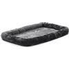 MidWest Homes for Pets QuietTime - Cuscino per cani in finta pelliccia grigia, ultra morbido e lavabile in lavatrice, adatto per gabbie e trasportini da 122 cm, per cani di taglia XL