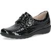 CAPRICE Comfort Mocassini da Donna in Pelle Larghezza H, Nero (Black Croco), 39 EU