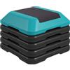 SPORTNOW Stepper aerobico, con 5 altezze regolabili 10/15/20/25/30 cm, portata 150 kg, Blu | Aosom Italy