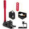 aikeec 64 bit freno a mano USB PC freno a mano sensore Hall per PC Widows Sim Racing Games G25 G27 G29 T500 FANATECOSW DIRT RALLY (con morsetto, rosso)