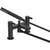 Bristan Elevar - Miscelatore per vasca da bagno con doccetta Easy Clean, montaggio su piano, finitura nera
