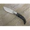 lametta COLTELLO ARTIGIANALE 17 CM tipo arburesa MANICO in CORNO DI Montone grezzo