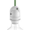 creative cables Creative-Cables Portalampada E27 per esterno EIVA (IP65, 5,6 x 9,2 x 5,6 cm, bianco) - Grado di protezione IP65 - Compatibile con sistema MODULAIR