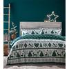 Portfolio Home Festive Noel Set copripiumino verde acqua Set di biancheria da letto super king Natale PNOED4C