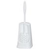 WENKO 19607100 Portascopino per WC Simple bianco, Materiale plastico, 12 x 40.5 x 12 cm, Bianco