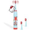 Silvergear Hello Kitty® Spazzolino Elettrico per Bambini | Setole Morbide | 3 Testine di Ricambio | Impermeabile | Alimentazione a Batteria AA | Design Leggero per Bambini | 2W