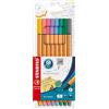 STABILO PENNE FINELINER STABILO POINT 88 PUNTA 0,4 MM ASTUCCIO 8 PZ 88/8-01