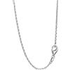 NKlaus 80cm elegante catena ad ancora piatta arrotolata in argento 925 1,5mm collana sottile 8373