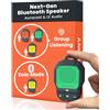Avantree HomeBuddy - Mini altoparlante Bluetooth indossabile con Auracast, 15 ore di autonomia e IP67 impermeabile, audio portatile clip-on per musica e chiamate, per uso interno ed esterno - Verde
