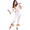 amscan - Ladies 1970's Disco Queen Jumpsuit Fancy Dress Costume Size: 8-18