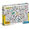 Clementoni- Peanuts Impossible Puzzle-Peanuts-1000 Pezzi Adulti, Difficili, Impossibili, Puzzle Fumetti, Made in Italy, Multicolore, 39804