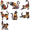 Adesivo per auto con gatti dei cartoni animati, adesivo per auto con gatti e gatti, divertente adesivo per auto, decorazione per auto, adesivi per finestre, adesivi per finestre, pareti