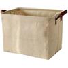 Spesh Scatole portaoggetti in iuta per armadi/scaffali/camera da letto, soggiorno, cameretta dei bambini/bagno (38 x 27 x 28 cm, struttura ondulata)