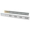 Emuca 3051405 Guida Binario con Cuscinetti a Sfere ad Estrazione Totale e Chiusura Ammortizzata, Zincato, L 500mm, Set di 5 Pezzi