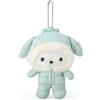 Sanrio RARA mascotte invernale Pochacco originale Sanrio - design tuta da neve trapu...