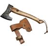 accetta COLTELLO ARTIGIANALE 33 CM Accetta MANICO in legno di castagno lama in balesta