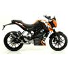 Arrow Terminale di Scarico Arrow Street Thunder aluminium Dark Per