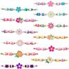 Sikweny 12 Pezzi Braccialetti Amicizia Braccialetti Bambini Braccialetto Tessuti Bambina Dell'amicizia Colorati Farfalla Intrecciati Fiori Intrecciato per Festa Compleanno Regalo Gioielli Ragazza