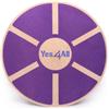 Yes4All B62R Tavola d'equilibrio oscillante in Legno -Tavola oscillante per Terapia Fisica Allenamento di Base, Trainer per la stabilità dell'equilibrio