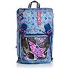 Seven Zaino Estensibile - STARRY RAINBOW, Blu, 28 Lt, Estensibile, Tasca frontale, Per bambine, Scuola elementare, Tempo libero, Viaggi