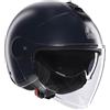 AGV - ETERES E2206, Casco da Moto Jet Unisex, Casco Moto Open Face con Anello Antifurto, Visiera Antigraffio e Anti-UV, Tecnologia con Assorbimento Istantaneo del Sudore, Matt Ottanio, S