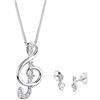 Elli Parure da Donna in Argento 925 con Zirconia Cubica, 45 cm