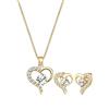 Elli Parure di gioielli Donna argento 925_argento cristallo rotonda