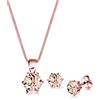 Elli Set di Collana e Orecchini da Donna in Argento 925 con Cristalli Swarovski