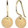 Elli Orecchini da Donna Geo Minimal Trend, in Argento Sterling 925 Placcato Oro