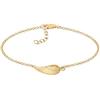 Elli Bracciale da Donna, in Argento 925, Placcato Oro, Misura 18