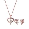 Elli Set di Goielli da Donna in Argento 925 con Cristallo Swarovski Marrone, Taglio Rotondo