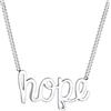 Elli Collana Donna Hope Lettering in Argento Sterling 925