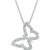 Elli Collana con Pendente da Donna Argento 925 con Cristalli , Taglio a Brillante, 45 cm
