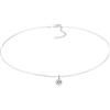 Elli Collana girocollo da donna classica con cristallo in argento sterling 925, 38cm, Argento sterling, Zirconia cubica