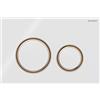 PLACCA DI COMANDO GEBERIT SIGMA 50 ROUND VETRO BIANCO E ORO ROSSO 115.650.SI.1