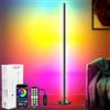 NIKYJM Lampada da Terra LED, 145cm Lampada RGB da Terra Piantana Lampada da Terra con Telecomando e Bluetooth APP, 16 Milioni Colori e 300 Modalità, Musica Sincronizzazione e Timer, DIY Modalità