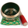 Zap Impex Set di campane tibetane per meditazione, campana tibetana, Chakra, yoga, Buddha, guarigione, 10 cm (verde)