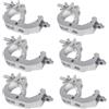 HEYOUTH Morsetti per Luci Scena,Morsetto per Traliccio Luci,Truss Clamp Ganci Tralicci Luci,6pcs Truss Morsetto di fissaggio 40-52 mm Capacità di Carico 150-200kg per Altoparlanti o Accessori di illuminazio