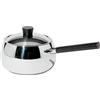 Alessi - SG55/PEN B - Mami Casseruola a manico lungo per bourguignonne in acciaio inossidabile 18/10 con fondo termodiffusore e manico in legno nero.