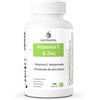 Nutribiolite Vitamina C tamponata 1000 mg e Zinco Picolinato ad alto assorbimento - 10 mg di zinco elementare per dose - Vitamine per la stanchezza e il sistema immunitario - 180 capsule vegane | Nutribiolite