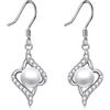 YAFEINI Orecchini Perle per le Donne 925 Argento Sterling Infinity Orecchini di Perle a Goccia Regali di Gioielli per la Mamma Madre Ragazze Amici (Orecchini di perle a spirale 2)