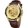 FORSINING Orologio da uomo automatico scheletro Reloj Hermético Tourbillon Orologio meccanico per uomo, Cinturino
