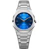 D1 Milano Orologio analogico da donna con quadrante blu UTBL21, argento, Classico