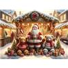WOODEN.CITY Puzzle natalizio in legno da 1000 pezzi con 100 statuette uniche - Mercatino di Natale - 54 x 39,4 cm, realizzato in UE