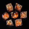 ORUZA, Set di 7 dadi poliedrici Liquid Core per D&D, D4 D6 D8 D10 D12 D20 D%, dadi per giochi di ruolo per Dungeons and Dragons RPG, MTG, Pathfinder, dadi da tavolo